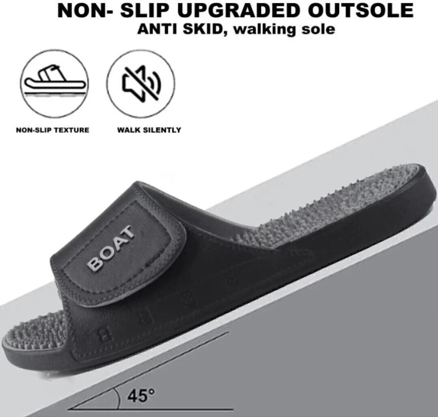 Image of Slider style Men Men Slides Accupressure Orthopedic Comfortable Soft Trending Stylish Slip-On Flip Flops