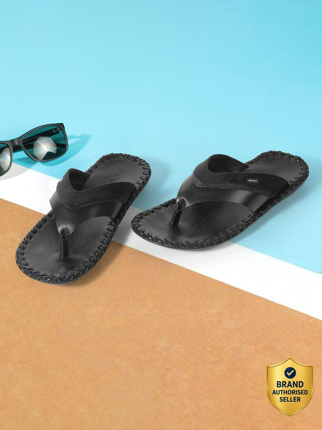 Image of MOCHI Men Flip Flops (Black, 9)