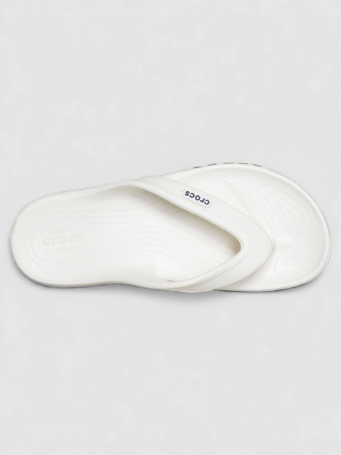 CROCS Unisex Bayaband Flip Flops White - Image 5
