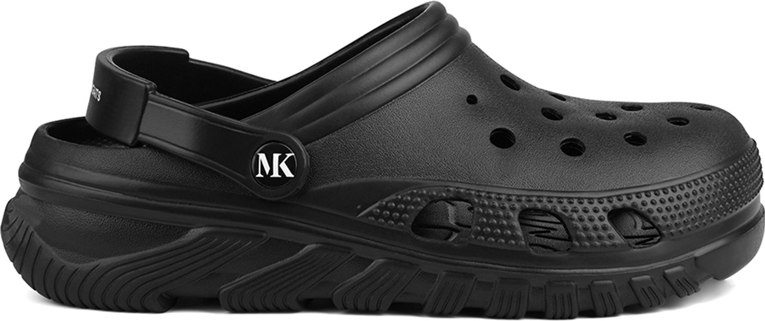 Image of MONKS & KNIGHTS Black Lightweight Flexible All Day Clogs for men, MK-CLG-005-JB Men Clogs