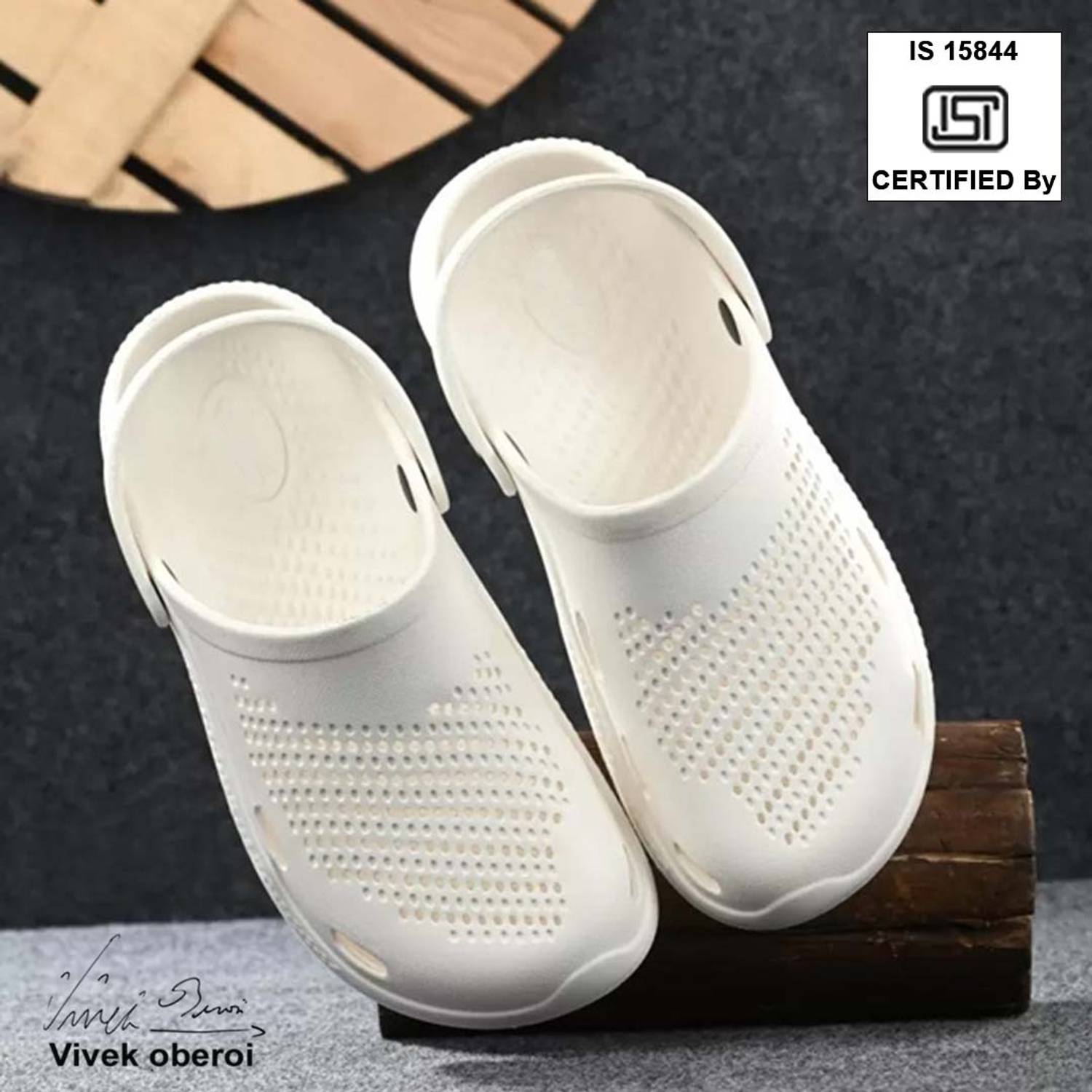 BERSACHE Men Slides White - Image 1