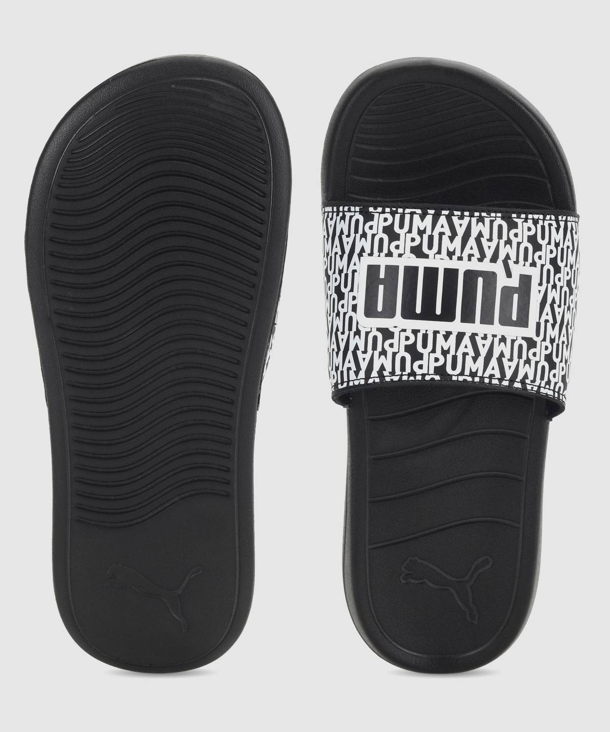 PUMA Men Popcat 20 Mono RES Slides Black - Image 5