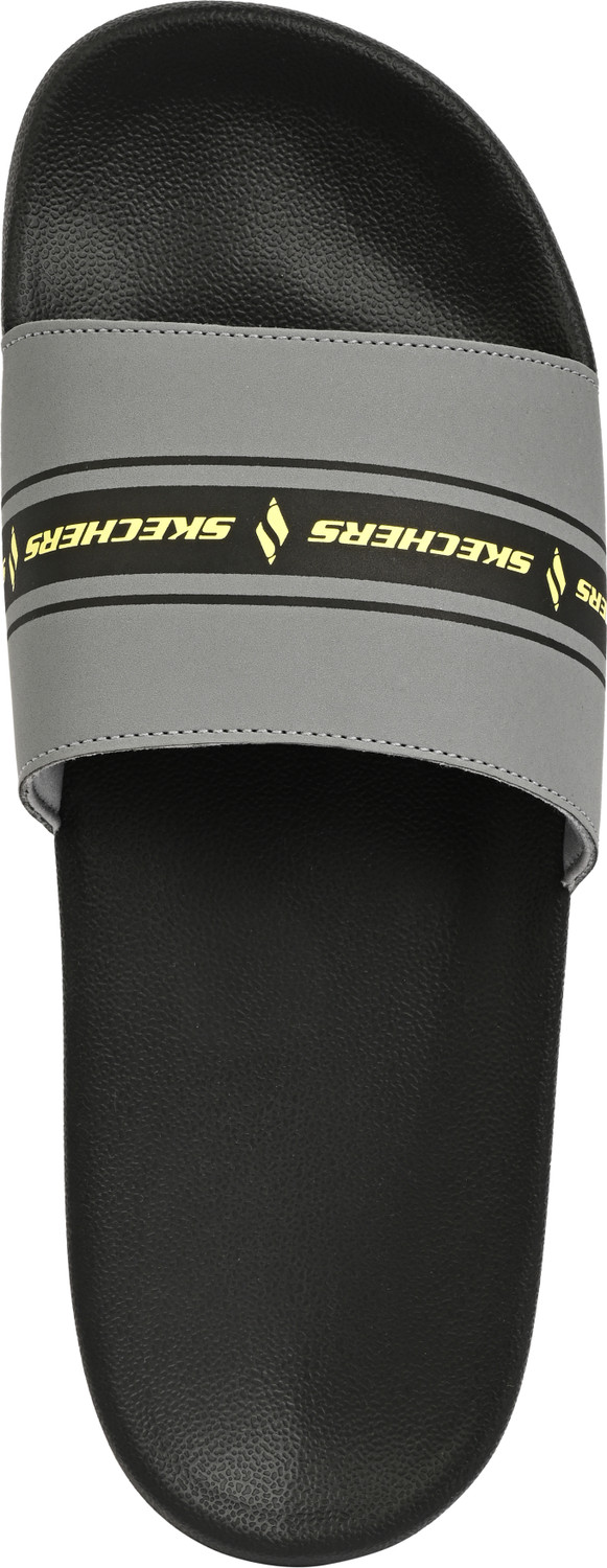 Image of Skechers Men Slides (Grey, 9)