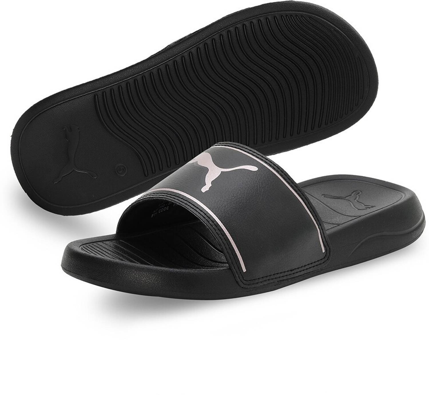 PUMA Men Marine Slides Black - Image 5