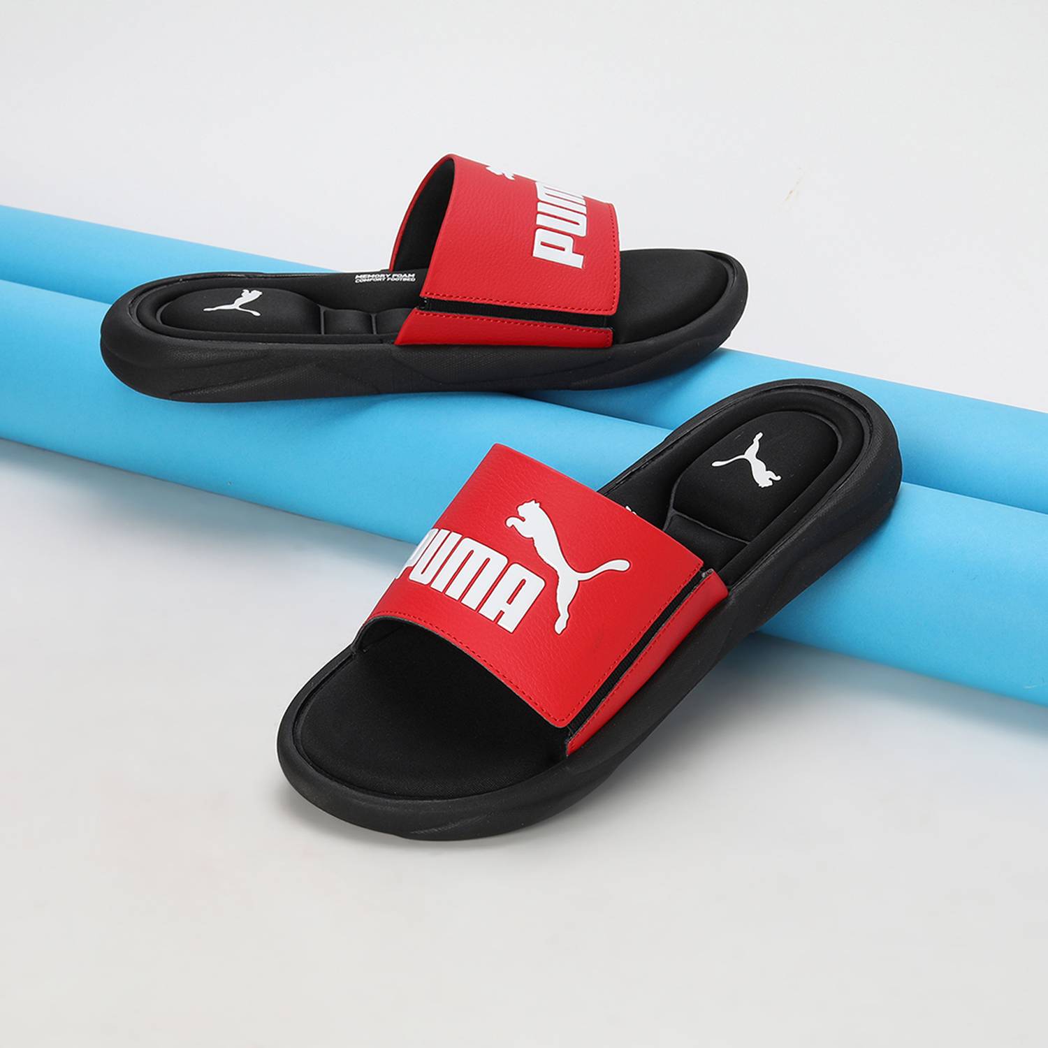 PUMA Men Royalcat Memory Foam Slides Black - Image 4