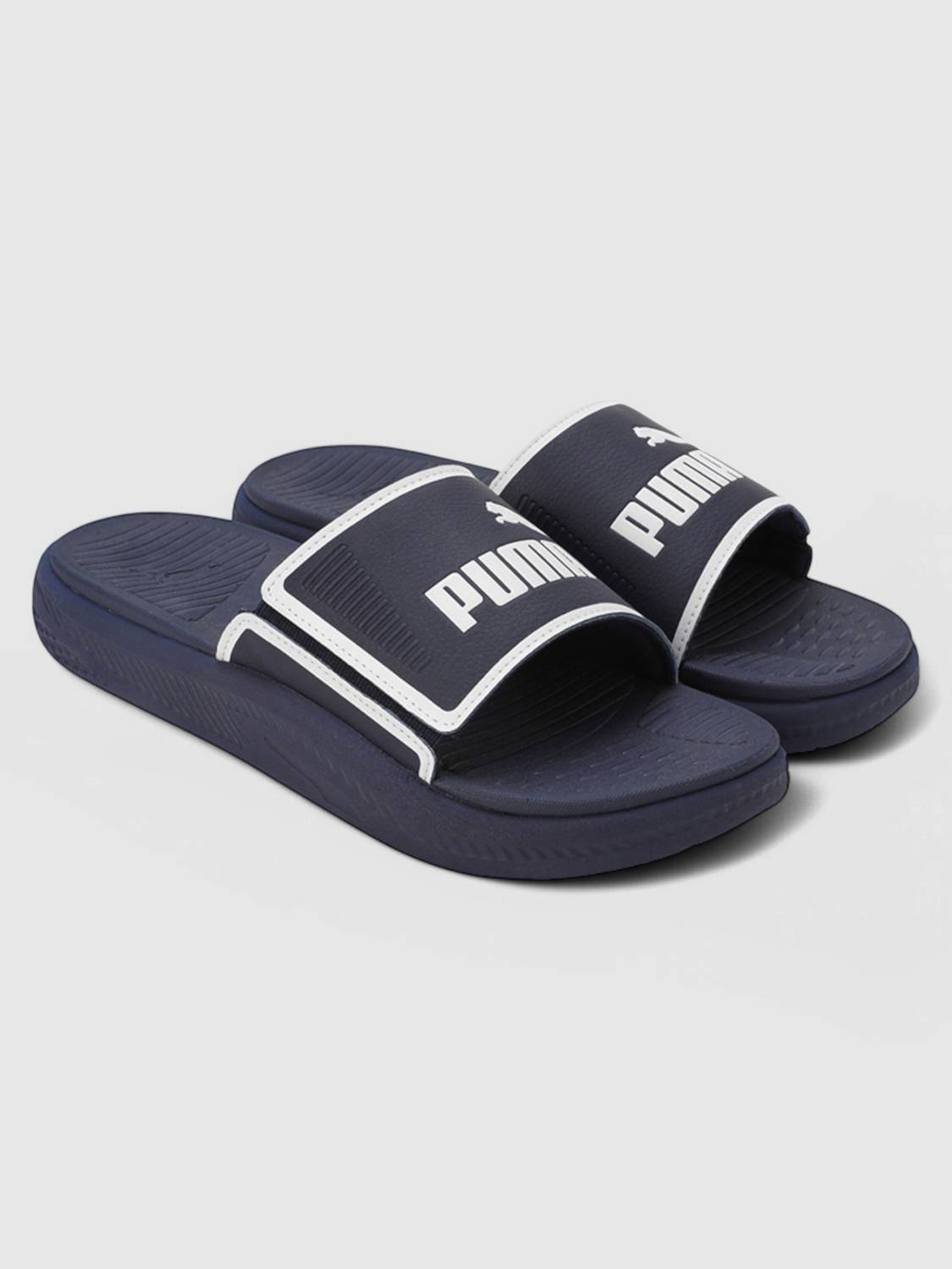 PUMA Men Softride Slide Slides Blue - Image 5