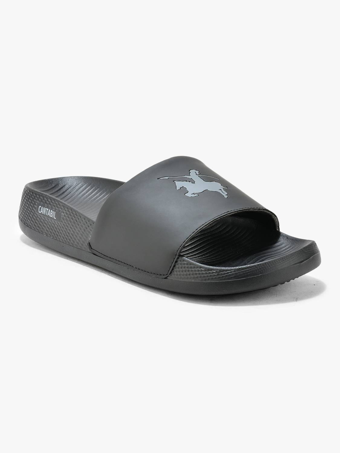 CANTABIL Men Black Slides - Image 2