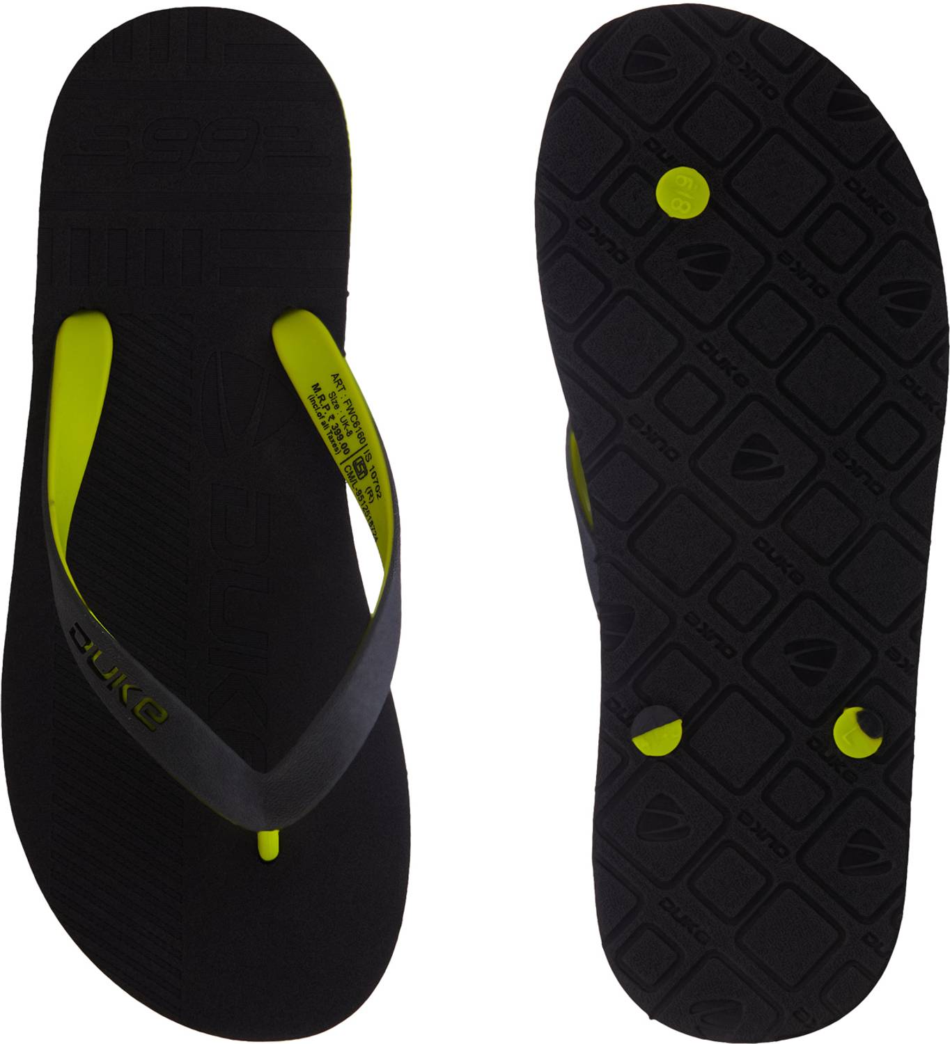 DUKE Men Black Slippers - Image 2