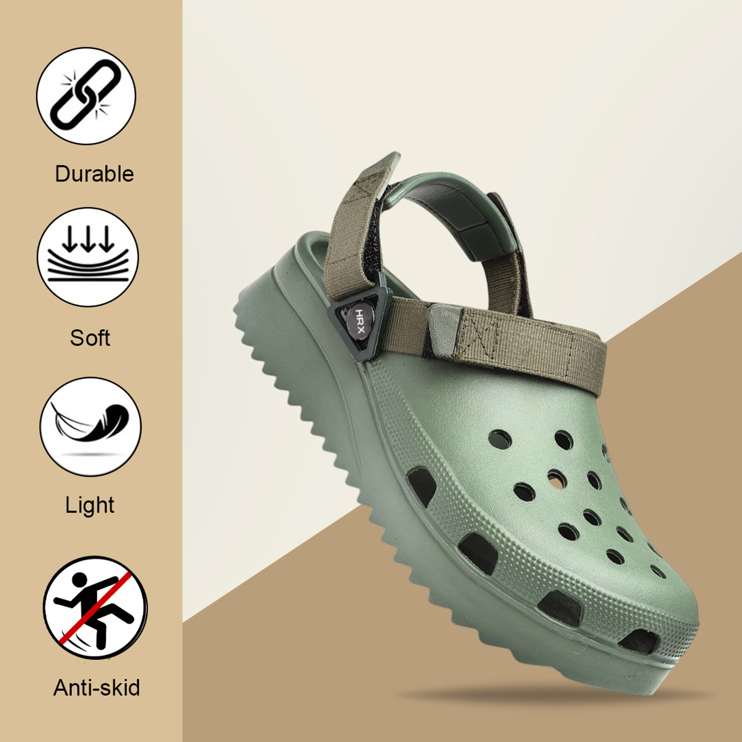 Image of HRX by Hrithik Roshan Men Clogs
