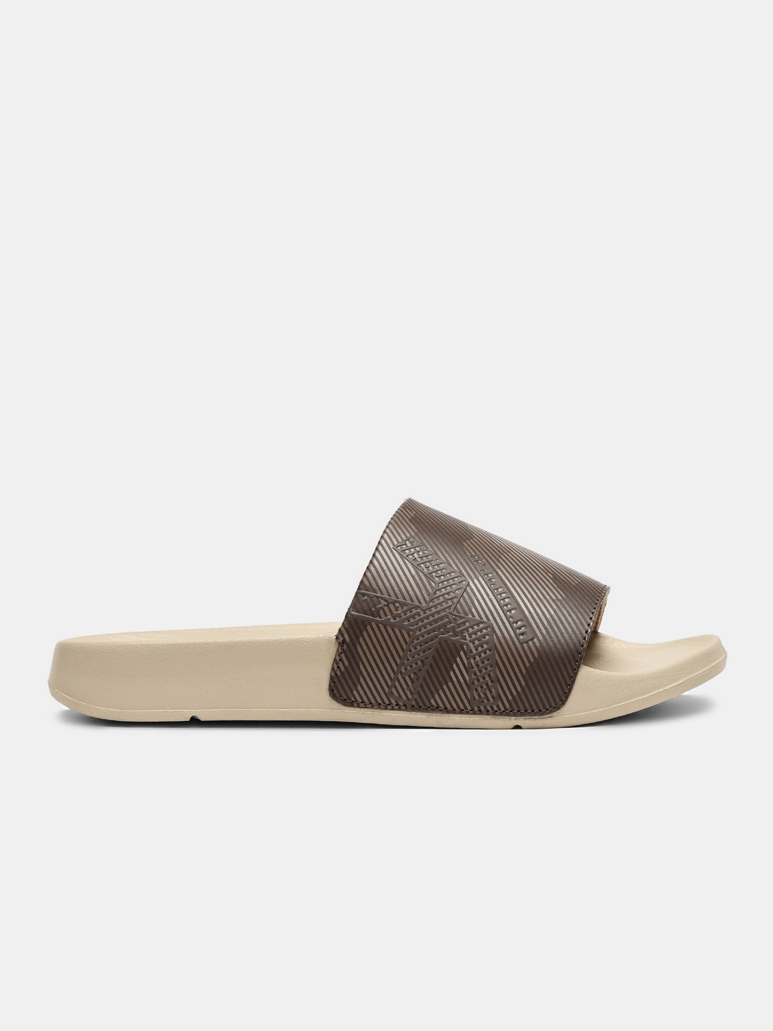 Image of WROGN Men Slides (Brown, 8)