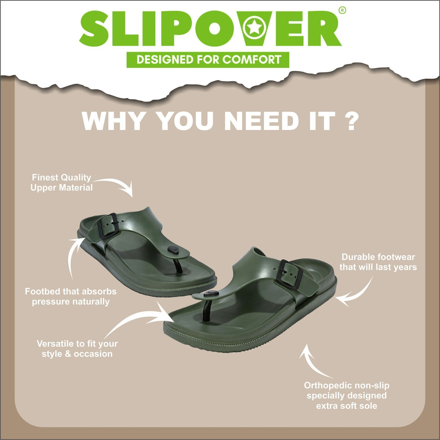 Image of slipover Men Soft Trending Comfortable Chappal Lightweight Casual Slippers for Daily Wear Flip Flops