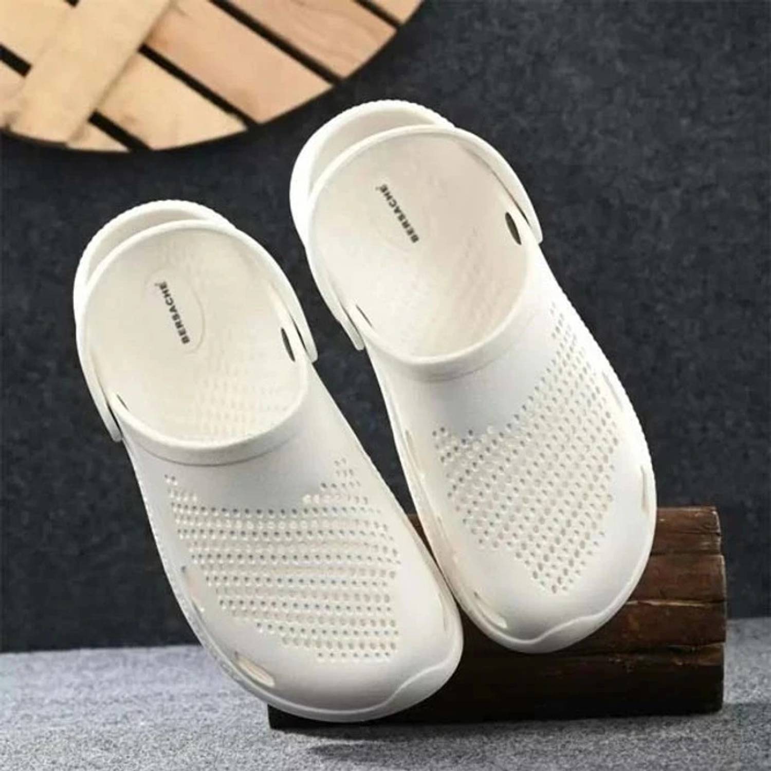 BERSACHE Men Slides White - Image 4