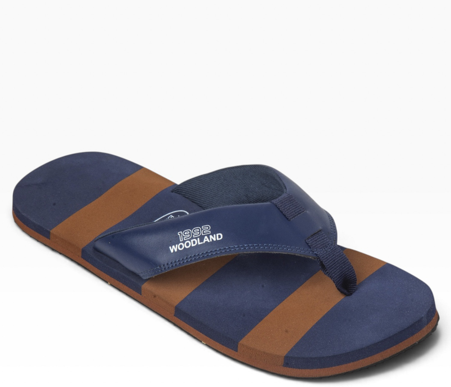 Image of WOODLAND Lightweight Comfortable Casual Summer Wear Men Slippers (Navy, 8)
