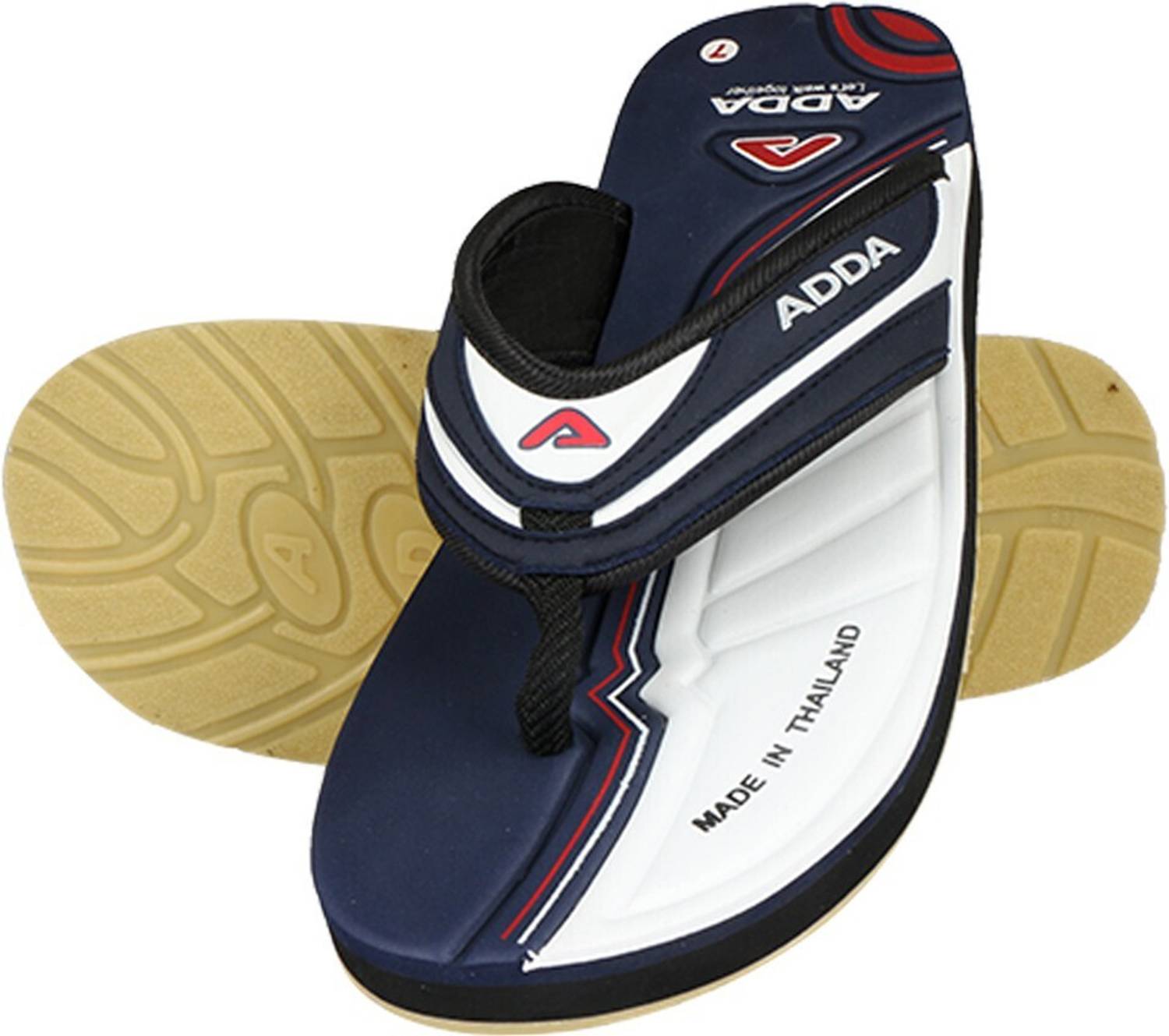 Adda Men White Flip Flops - Image 4