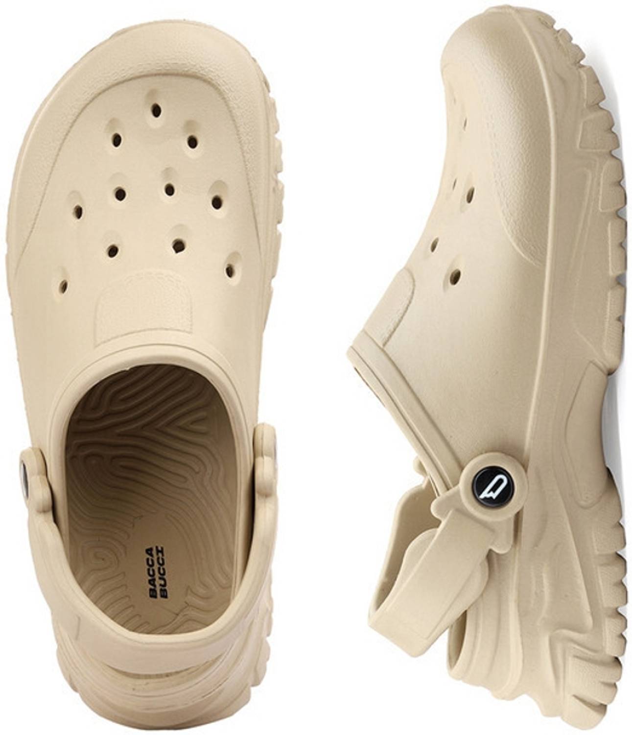 bacca bucci Men Beige Slides - Image 3