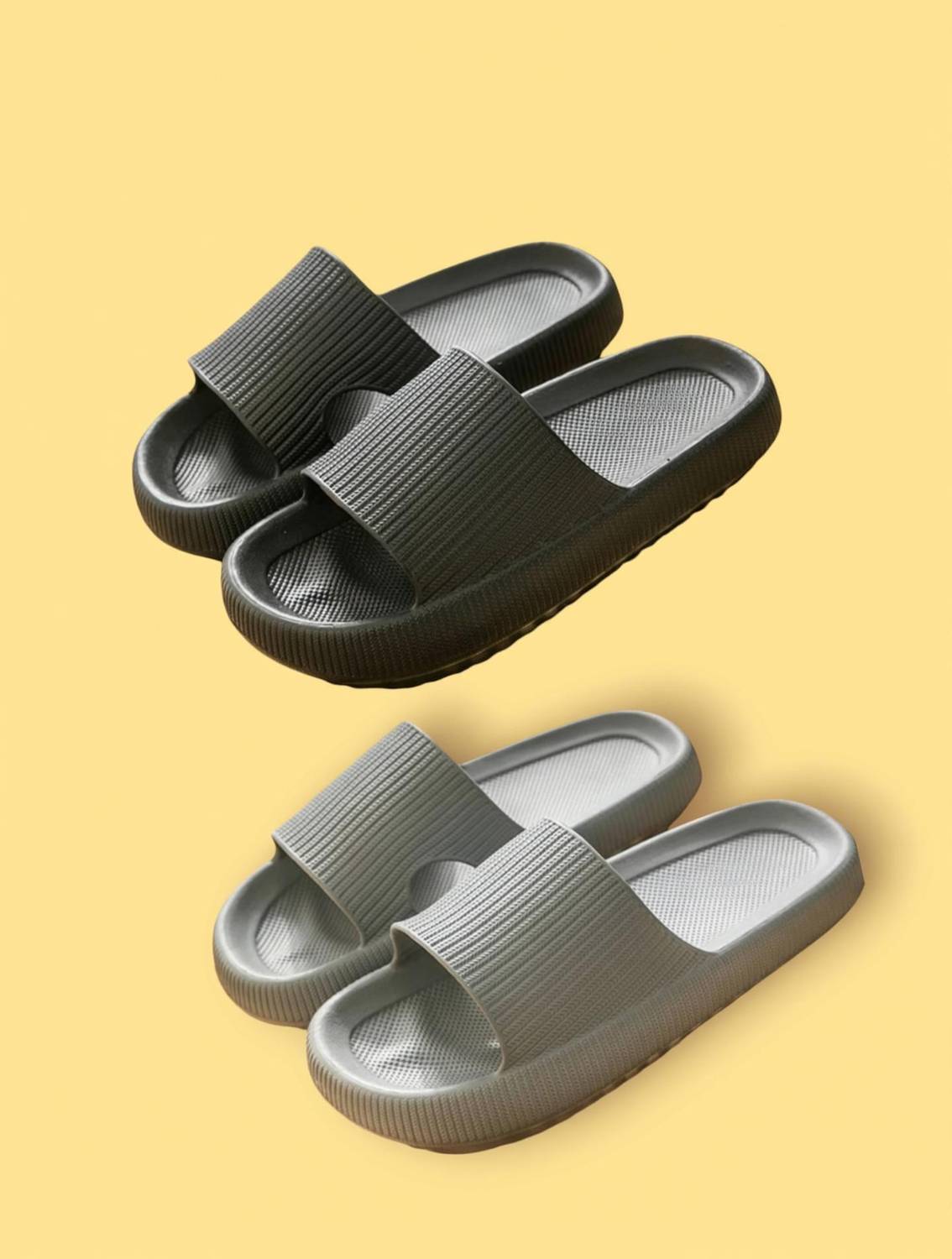 Judgement Men Gray Flip Flops - Image 1