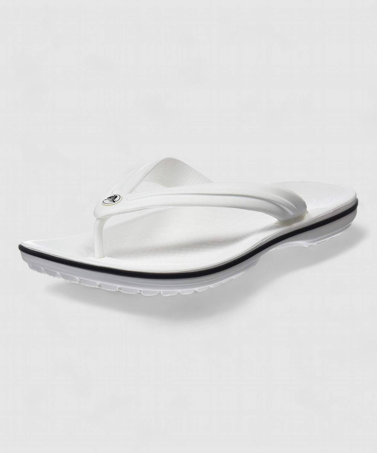 CROCS Unisex Crocband Slippers White - Image 2