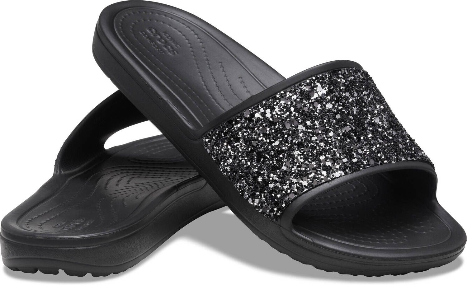 Image of CROCS Women Flip Flops (Black, 8)