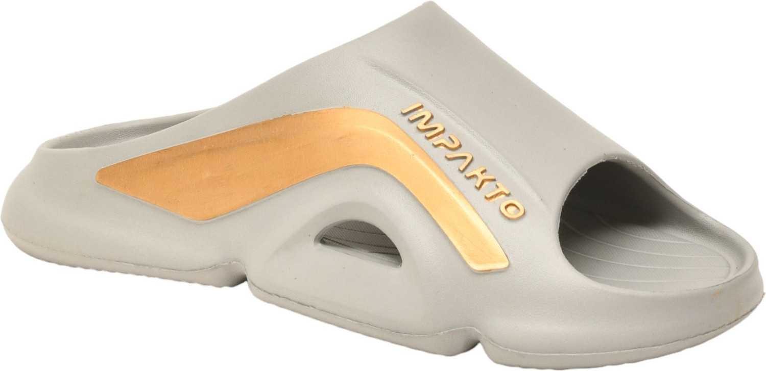 Image of Impakto by Ajanta Men Sea Breeze Slip-on Sliders Men, Lightweight Cushion Footbed Slippers for Casual Slides
