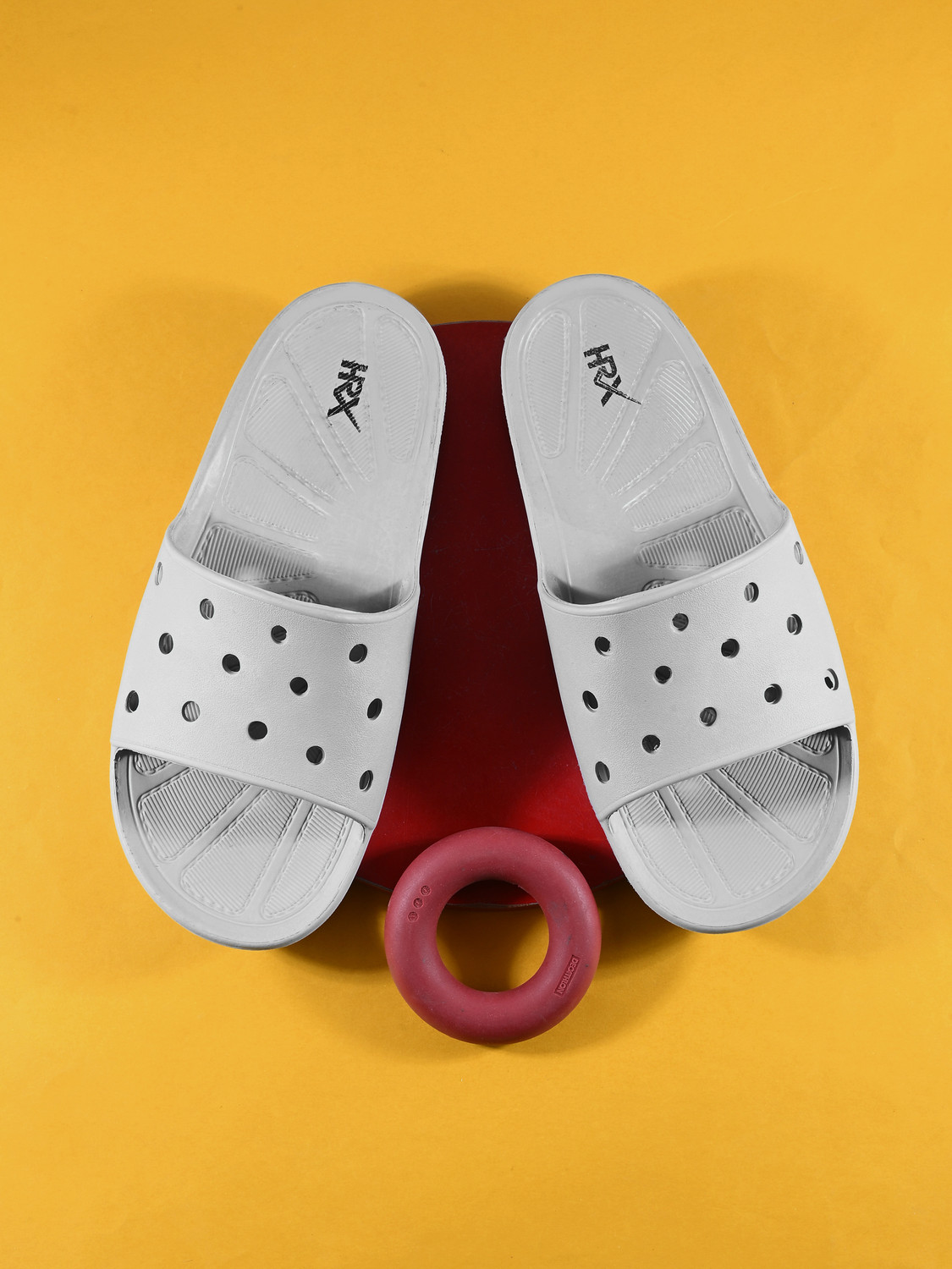 Image of HRX by Hrithik Roshan Men Ultra-Lightweight & Flexible EVA Slip-On for All-Day Comfort Slides