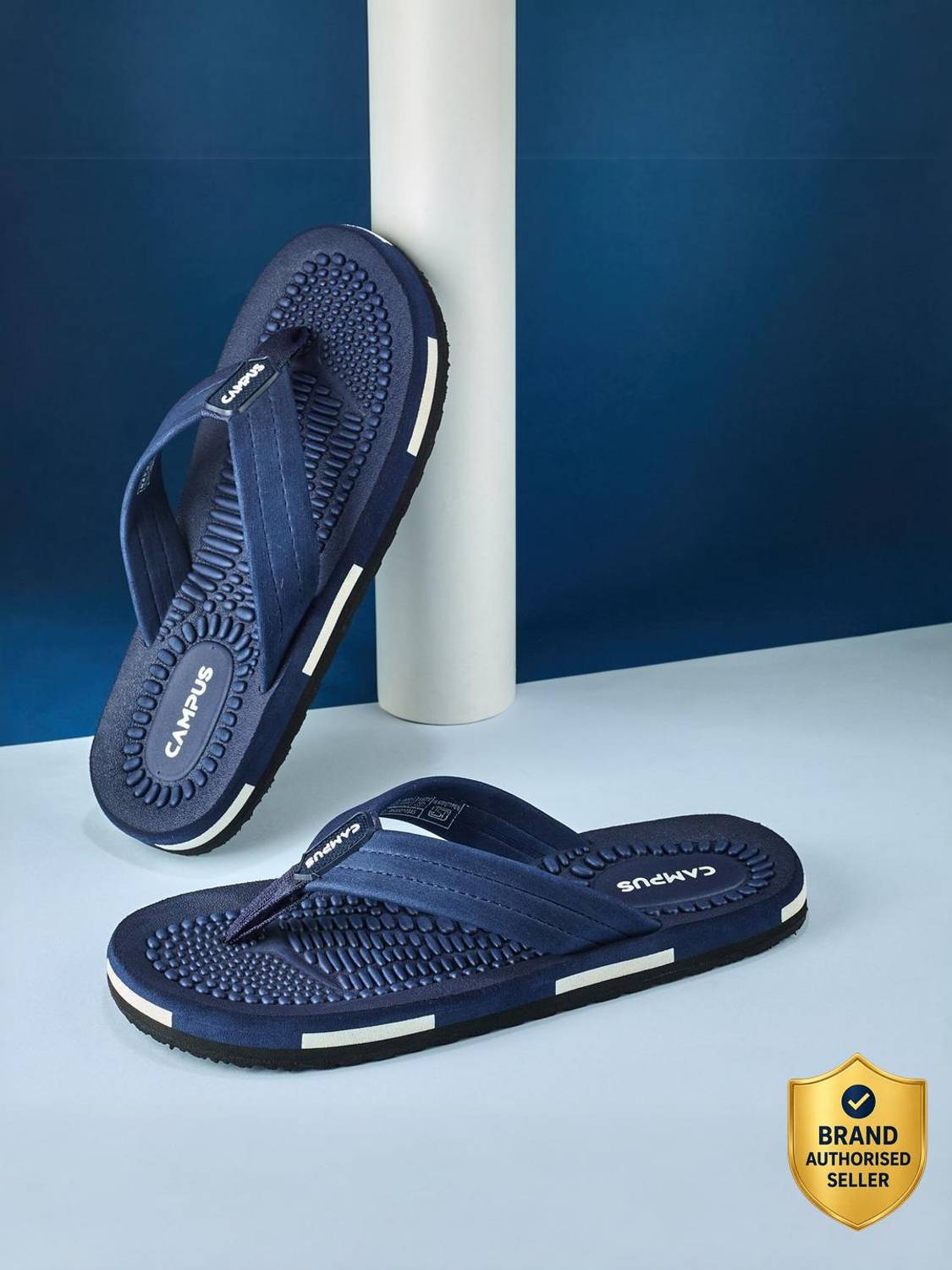 CAMPUS Men Blue Slippers - Image 1