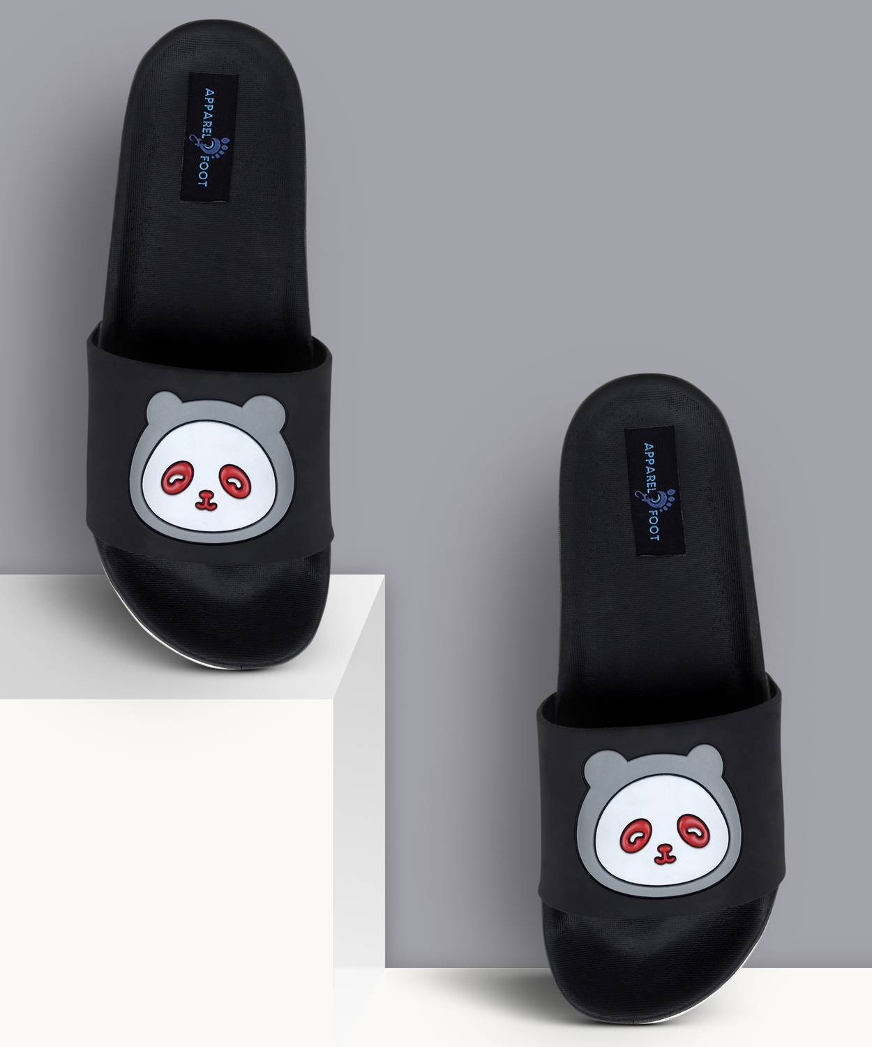 Apparel4Foot Women Flip flops for girls women Panda Printed Slippers| Women Home Slides| Girls Casual Chappals| Girls Footwear| Perfect Flipflops For Daily Wear| Walking Slippers for girls women Slides