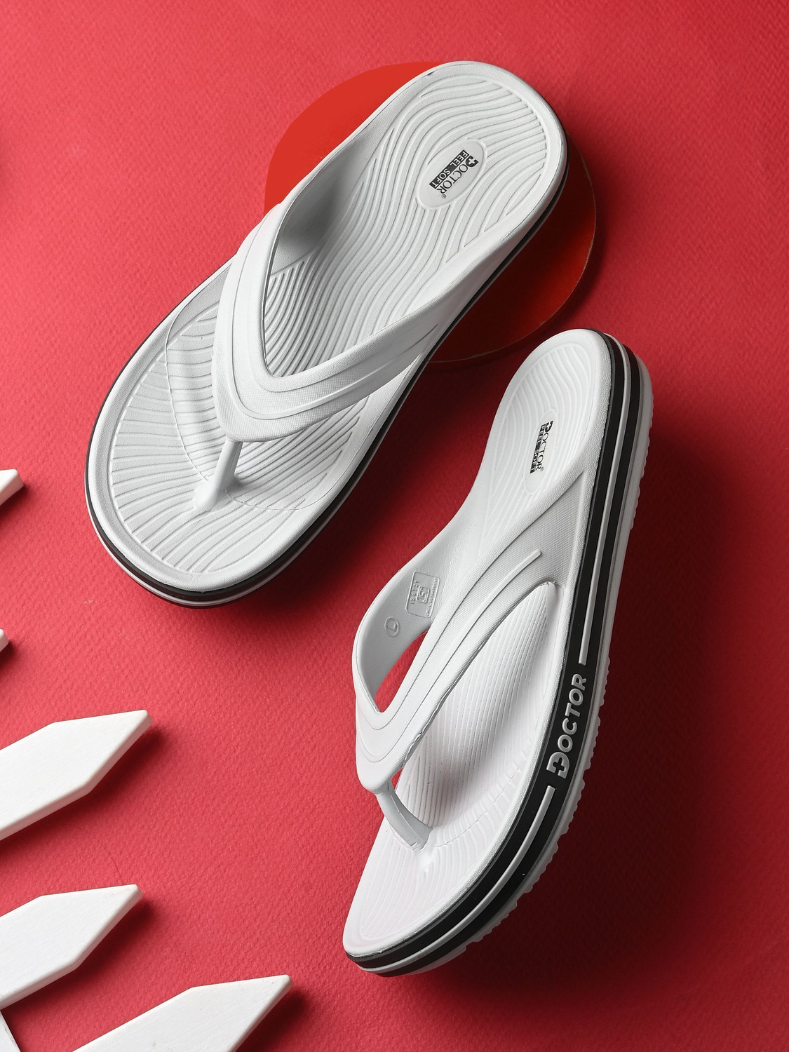 Image of DOCTOR FEEL SOFT Men Men Orthopedic Doctorslippers Soft Cushion Anti Skid Lightweight Comfort Slipper Flip Flops