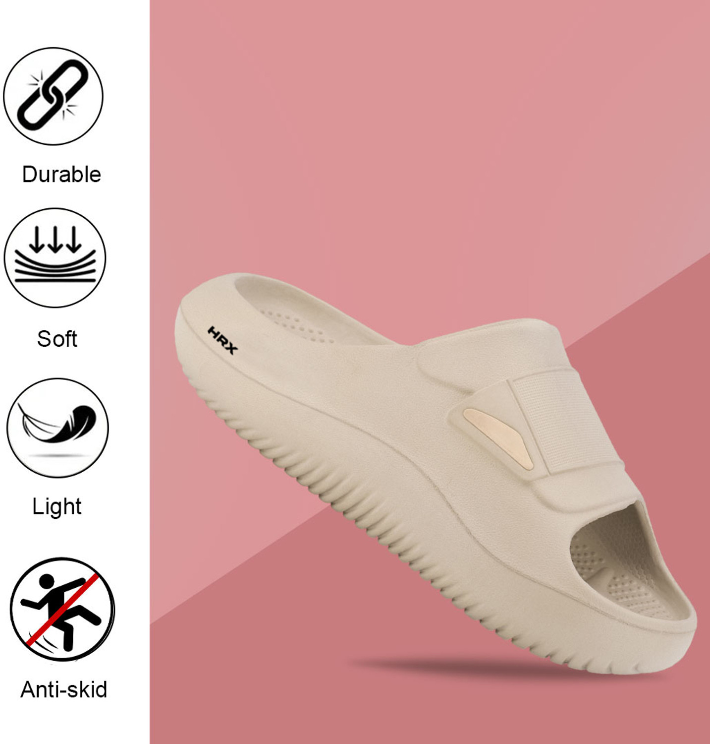 Image of HRX by Hrithik Roshan Men Slippers