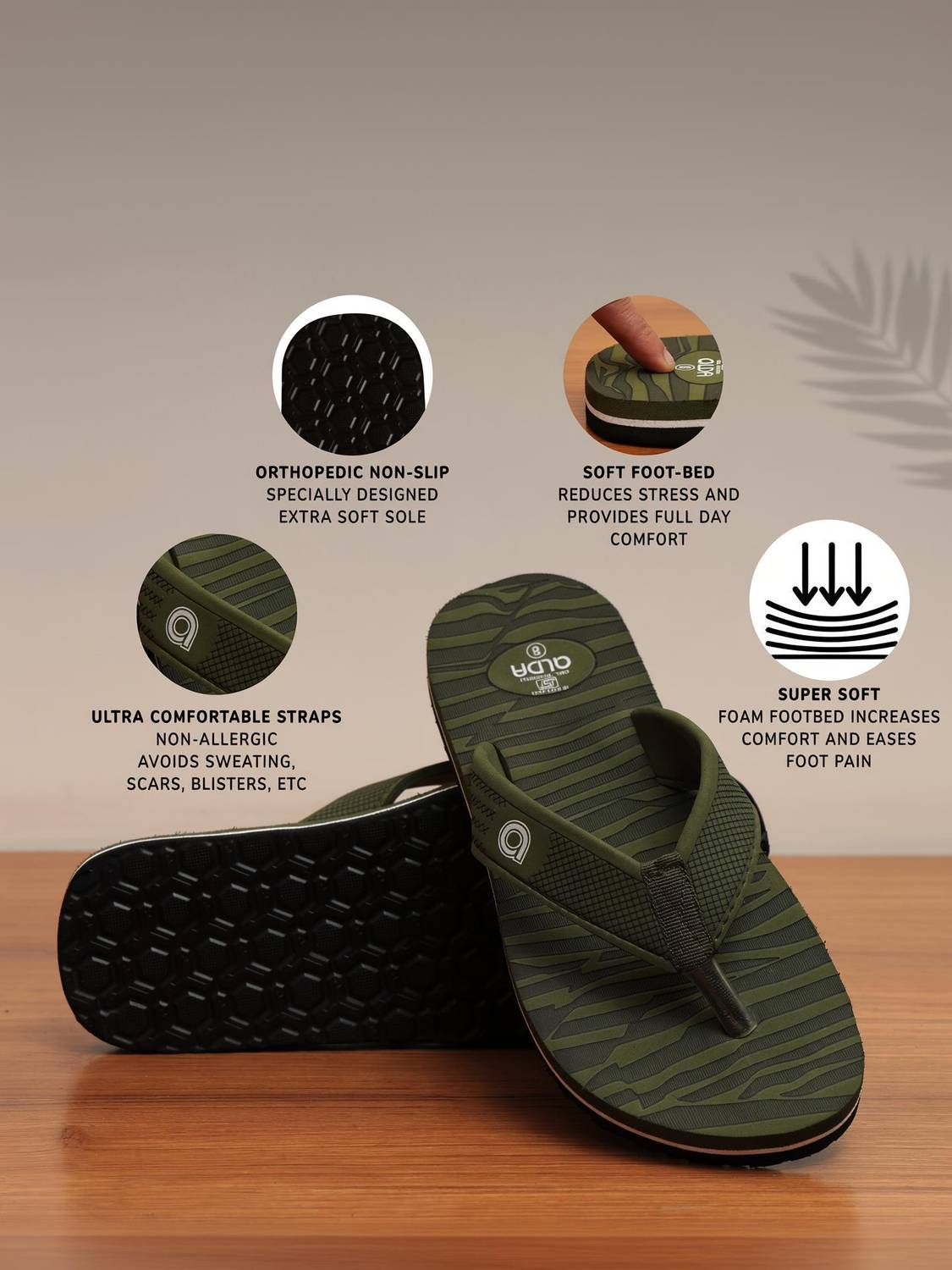 Alda Men Newly Launch|Orthopedic|Soft Footbed|Lightweight Feel|Anti-Slip|Comfortable Slippers