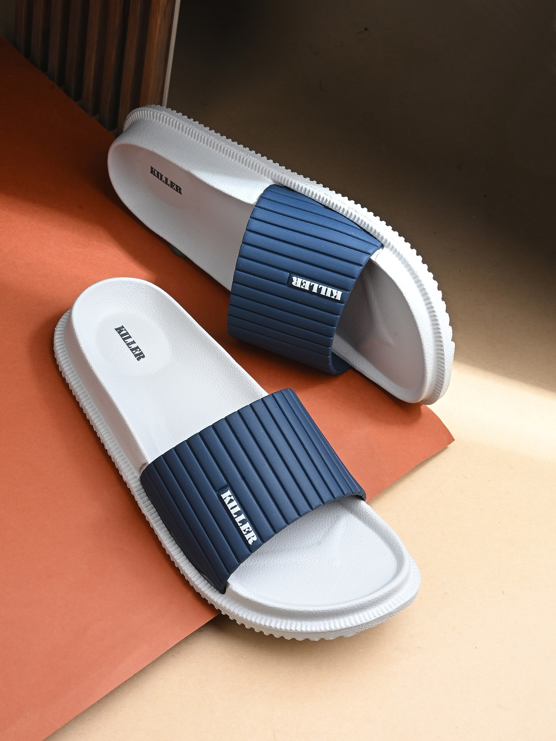 Image of KILLER Men Soft Comfortable Chappal Casual Lightweight Men Slippers for Daily Wear Flip Flops