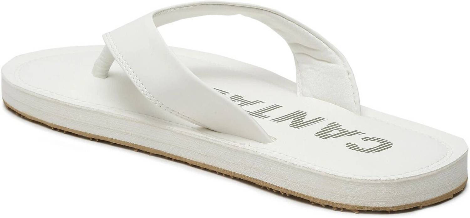 Cantabil White Men\'s Flip Flop Sandals, Made in India CANTABIL Men Slippers - Buy CANTABIL Men Slippers Online at  main image 4