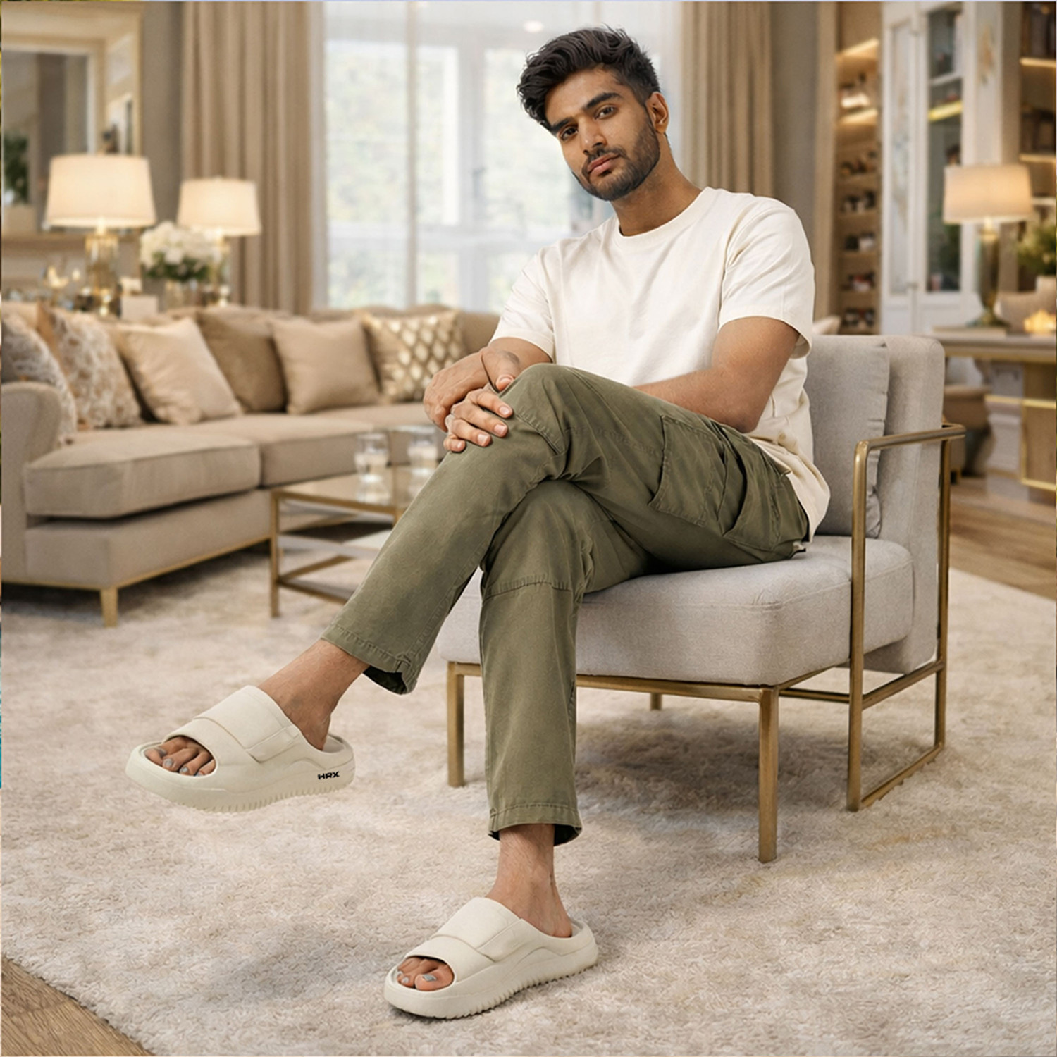 Image of HRX by Hrithik Roshan Men Slippers