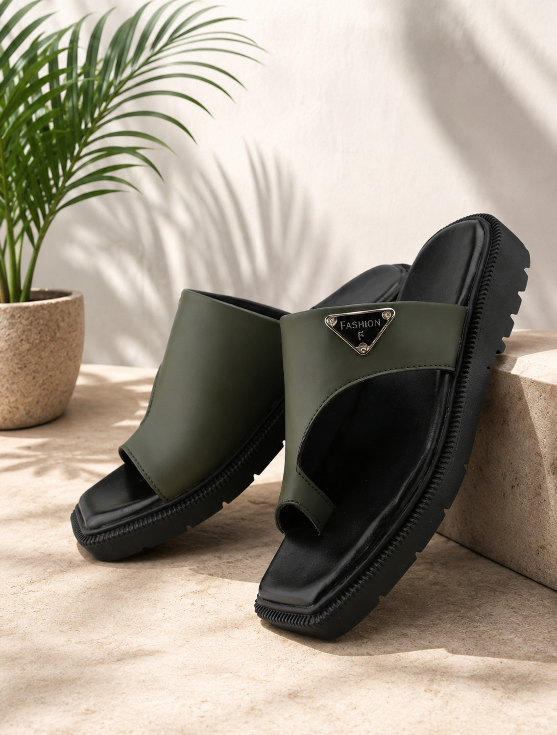 Image of Real Bliss Men Daily use Doctor chappal Leather office Party Lightweight Slippers