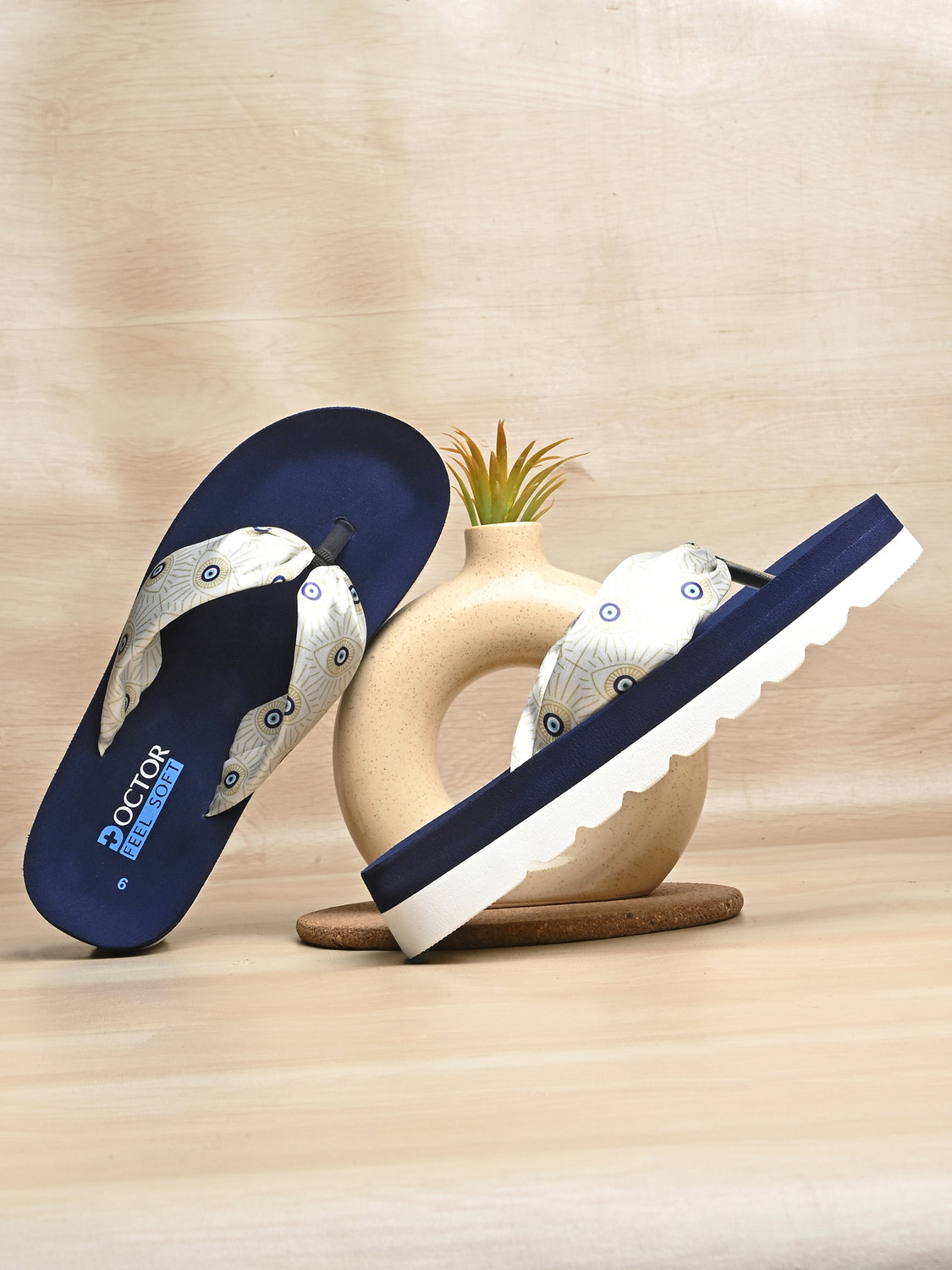 Image of DOCTOR FEEL SOFT Women Orthopedic Doctor Slippers for | Cushioned, Anti Skid Slippers