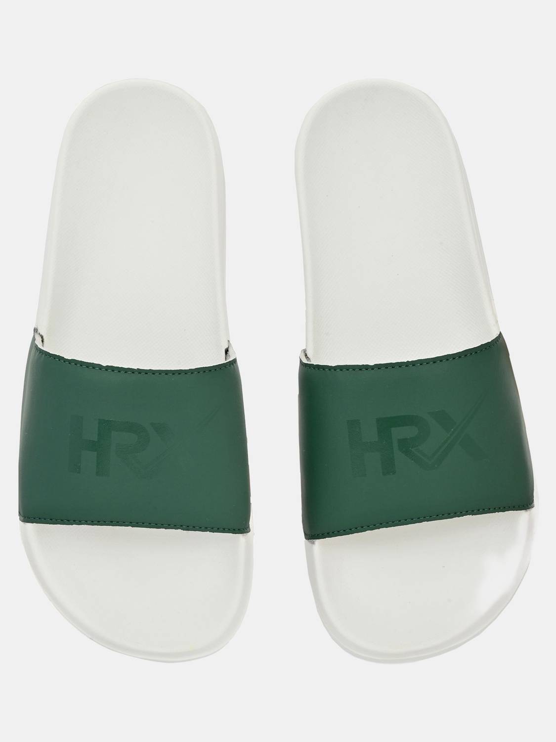 HRX by Hrithik Roshan Men Green Slides - Image 5