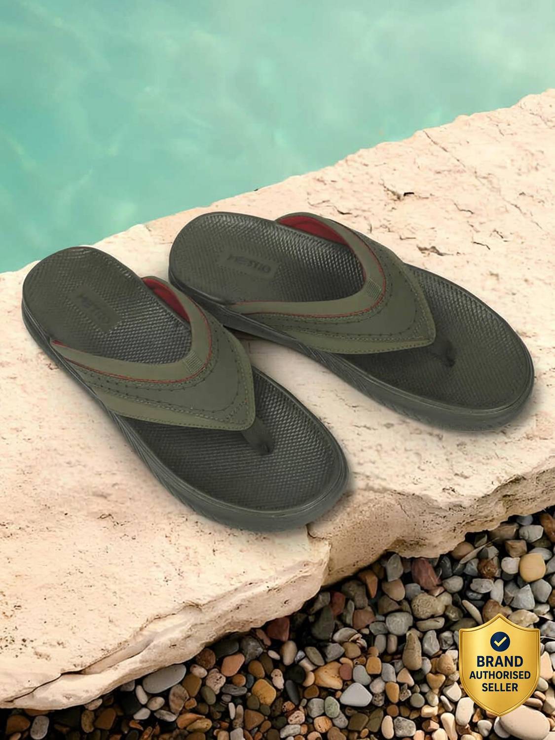 METRO Men Flip Flops Green - Image 1