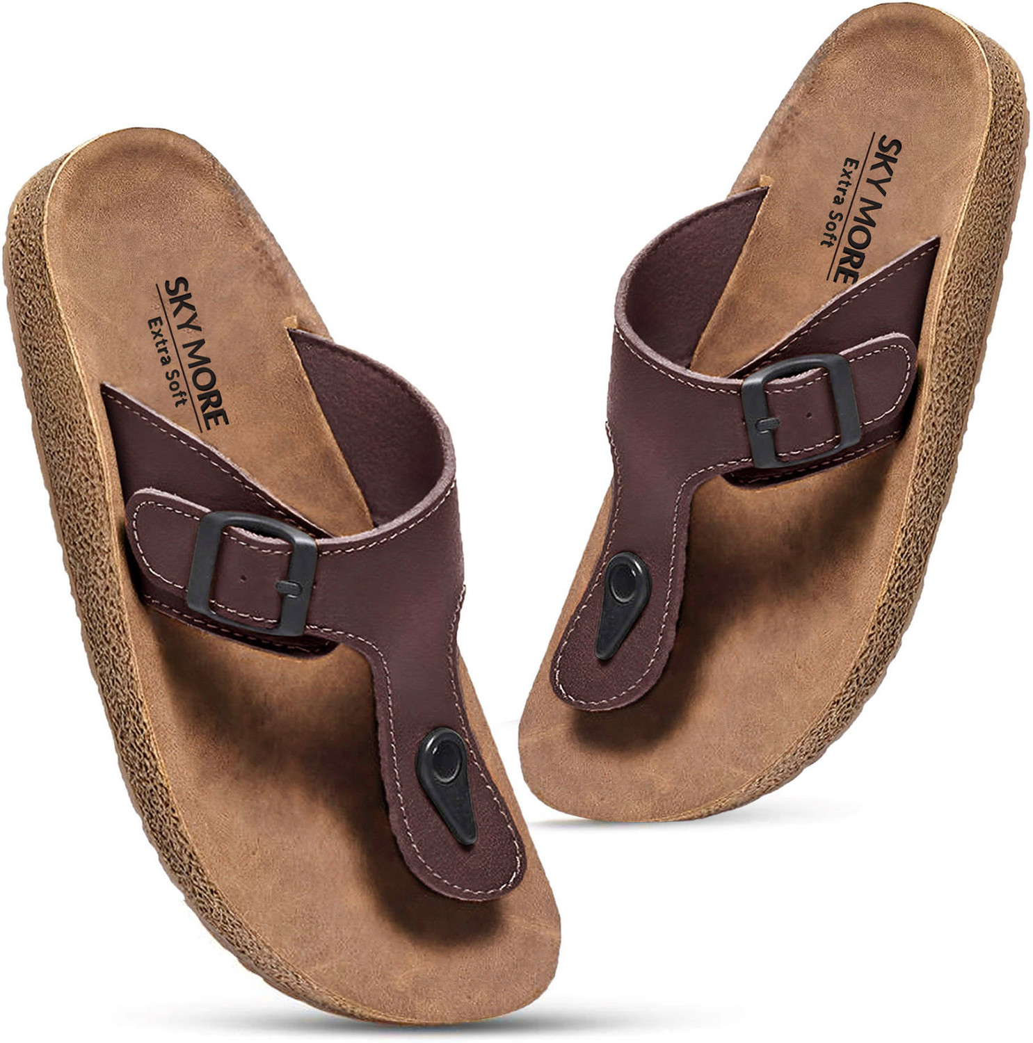 Image of SKYMORE Men Slippers | Orthopedic | Casual Slides | Open Flipflops | Lightweight Slippers