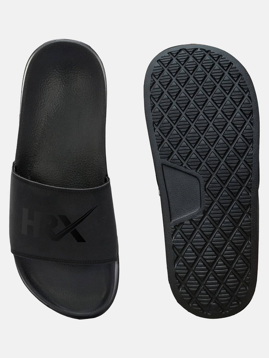 HRX by Hrithik Roshan Men Black Slides - Image 5