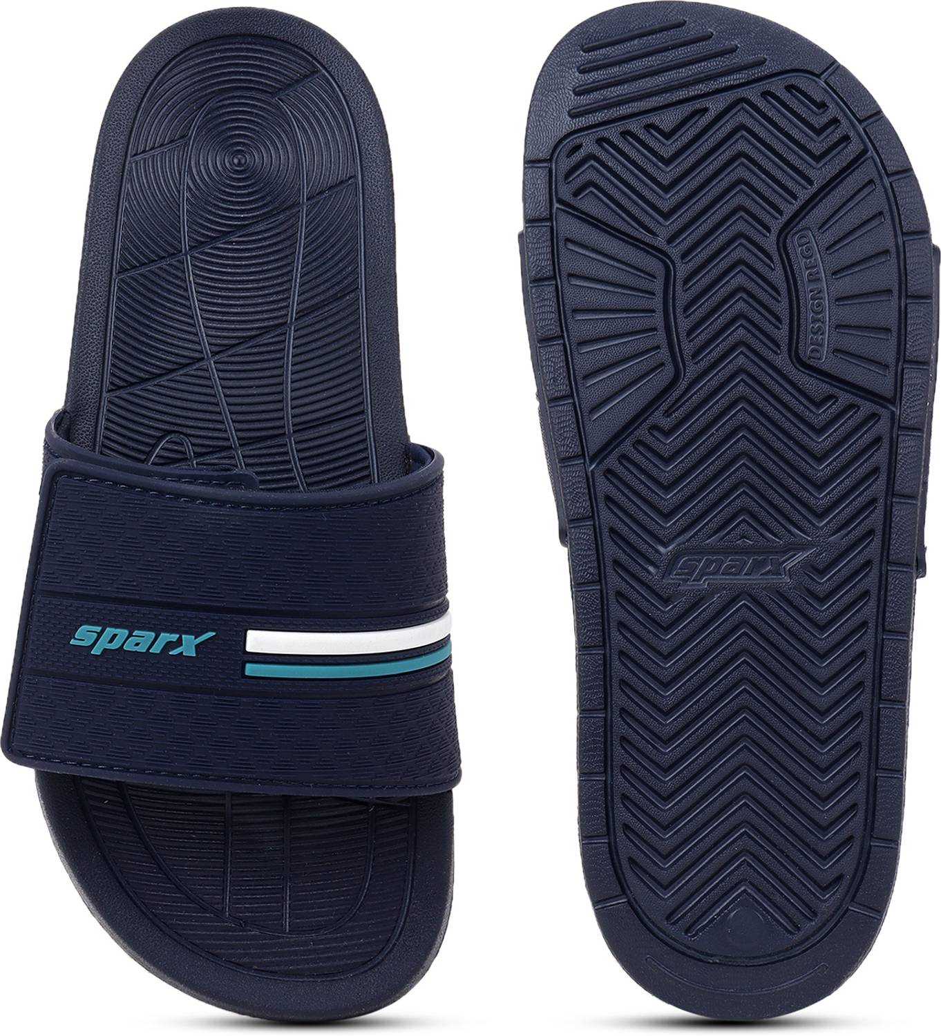 Sparx Men Blue Slides - Image 5