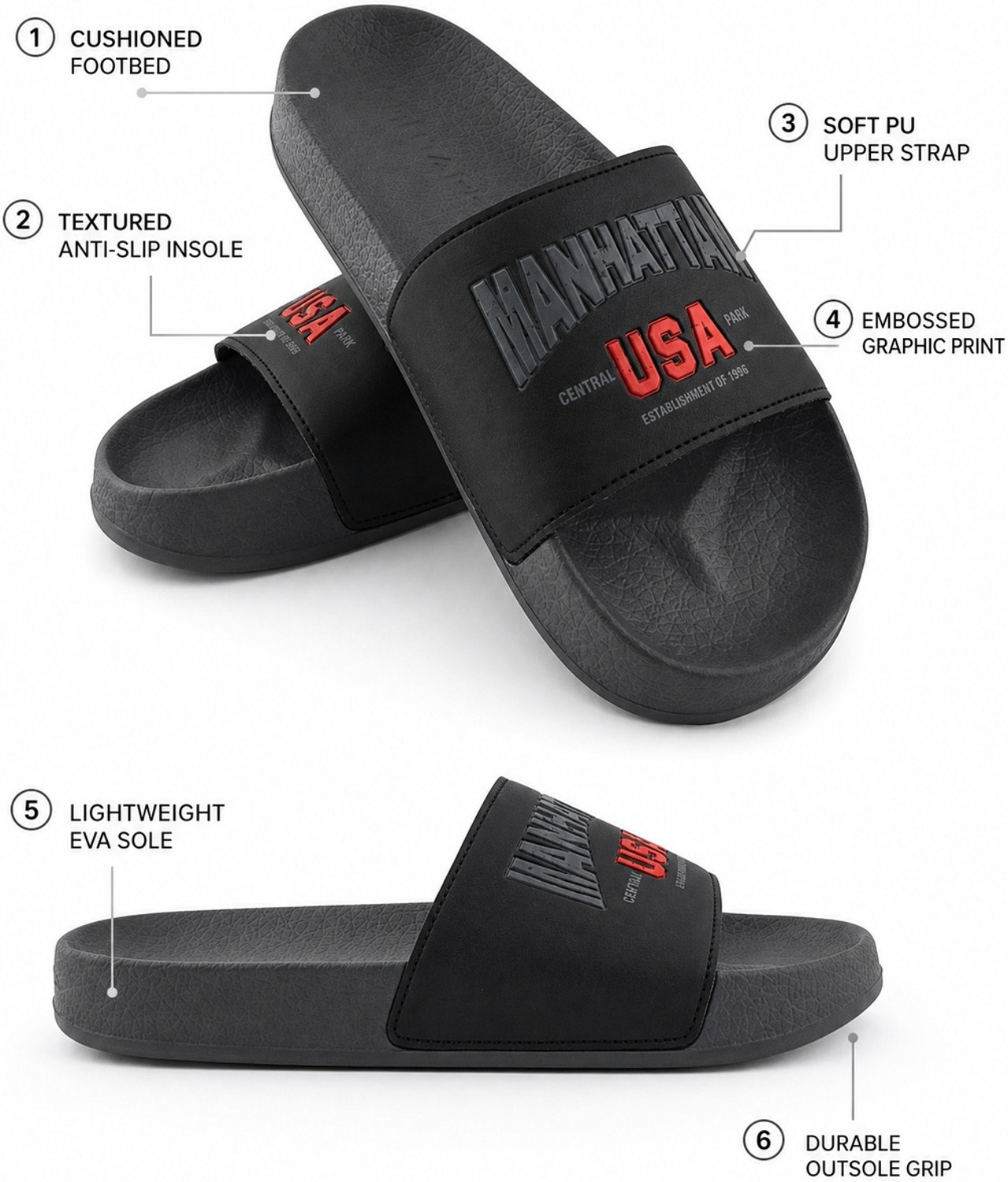 Image of RED TAPE Men Slides