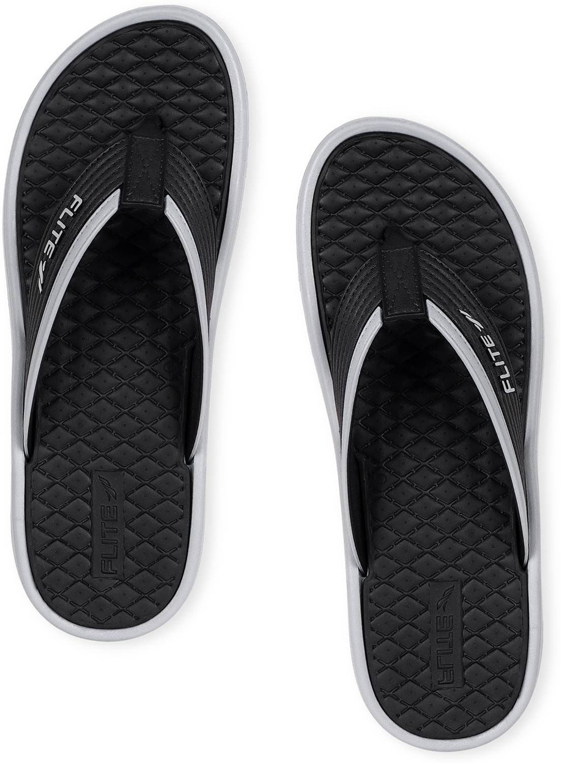 FLITE Men Gray Flip Flops - Image 4