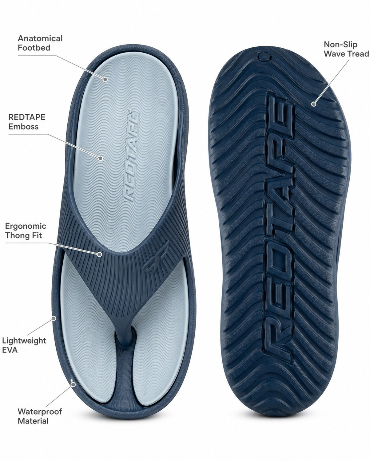 Image of RED TAPE Men Flip Flops