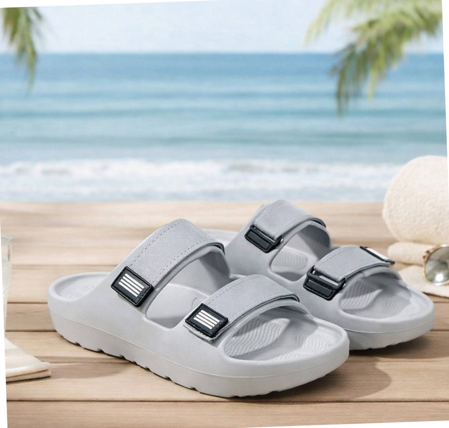 NOBELITE Men Gray Flip Flops - Image 5