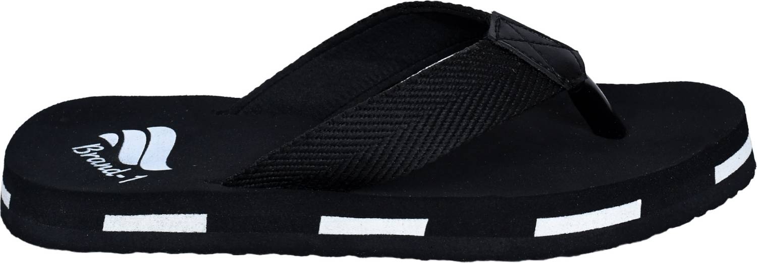 Brand Men Black Flip Flops - Image 3