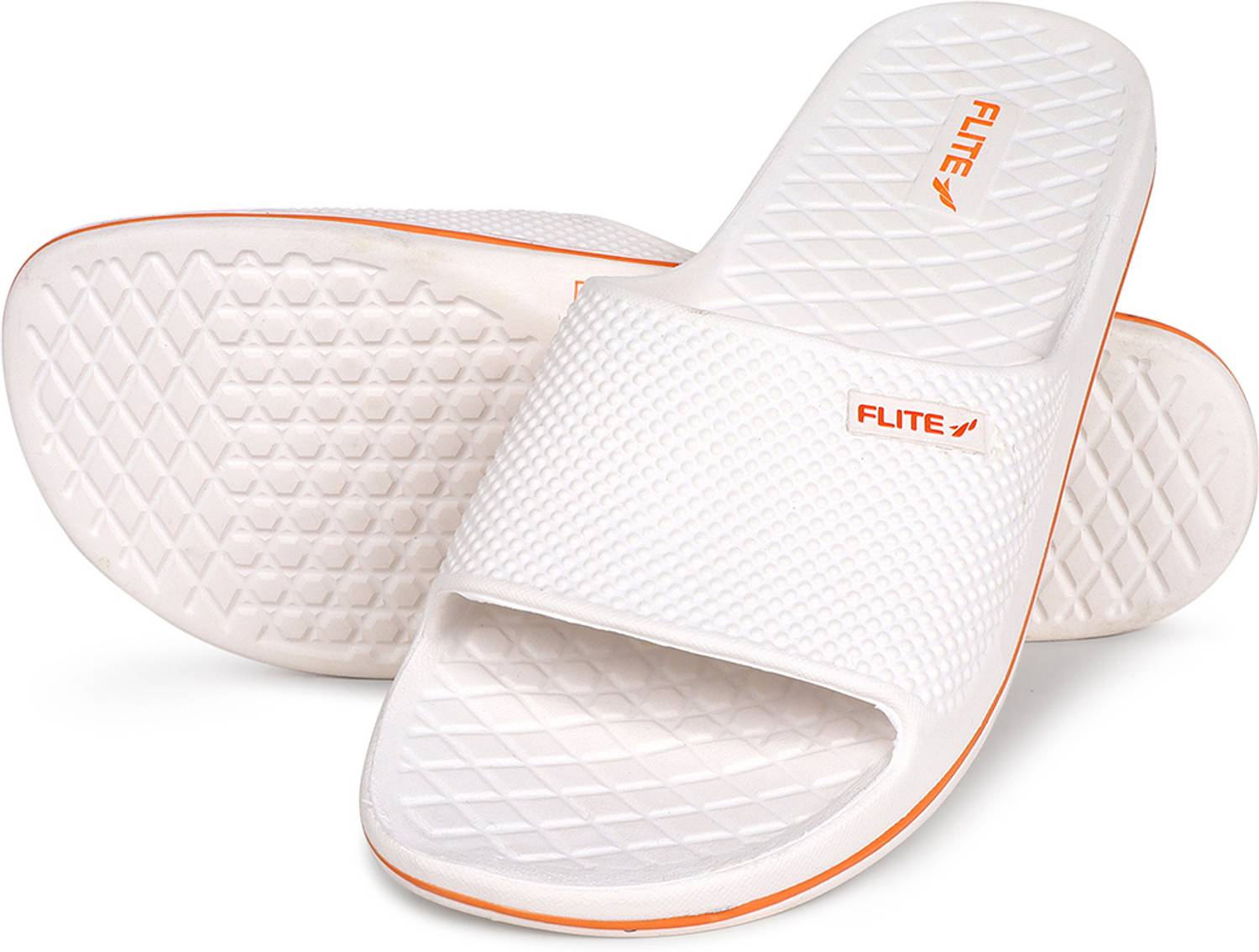 FLITE Men White Slides - Image 5
