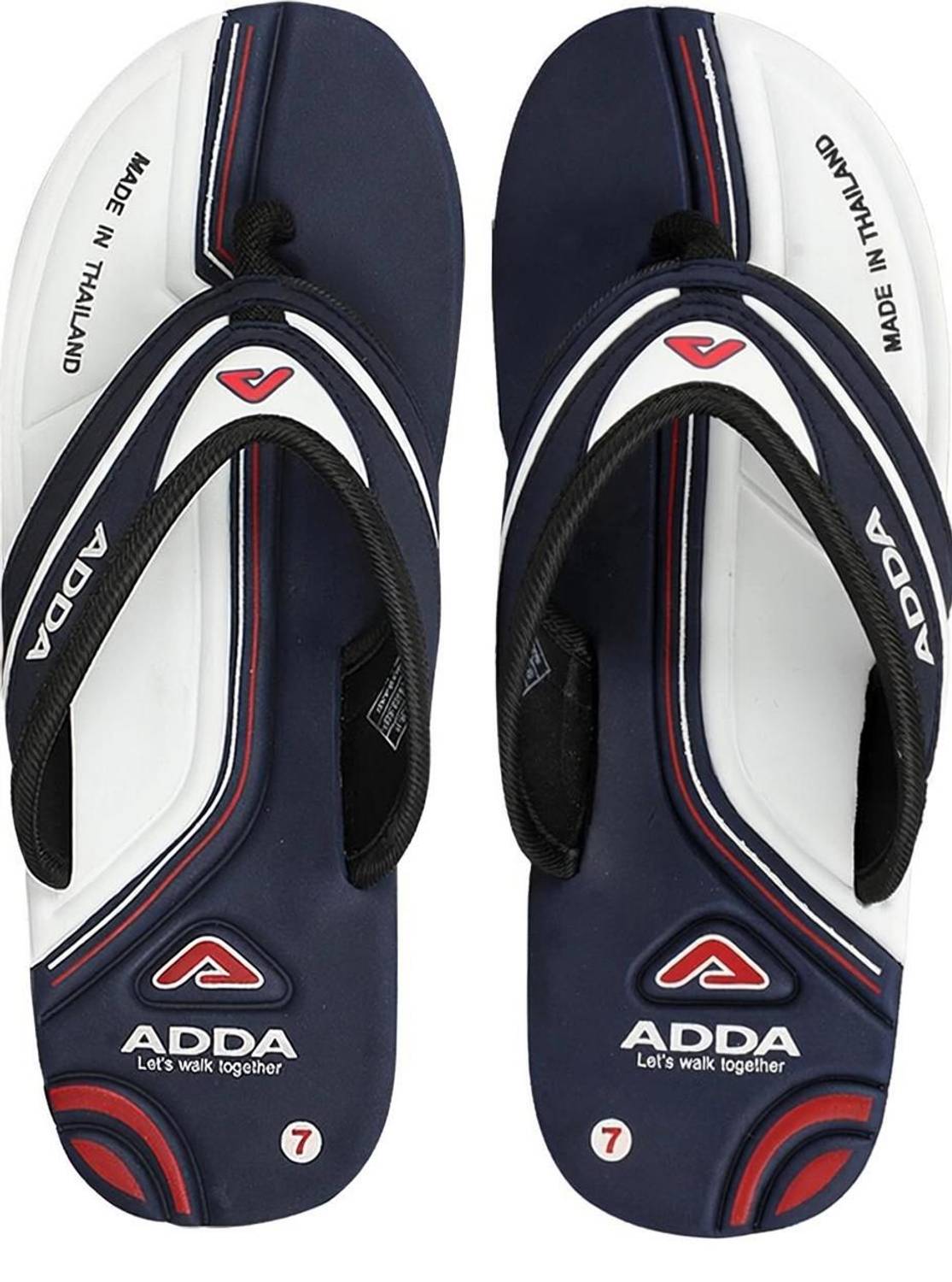 Adda Men White Flip Flops