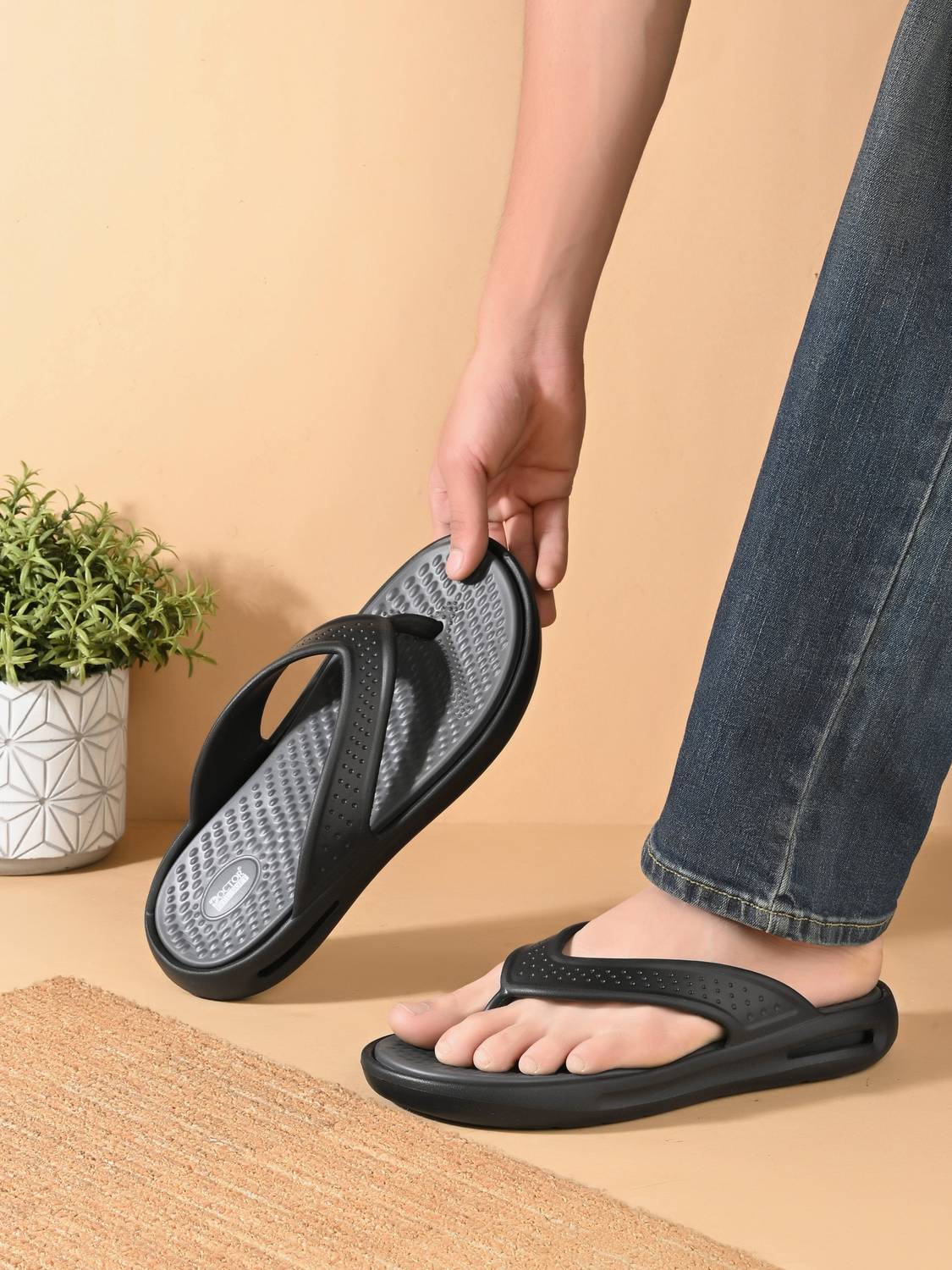 Doctor Feel Soft Men Premium Comfort Slippers - Image 1