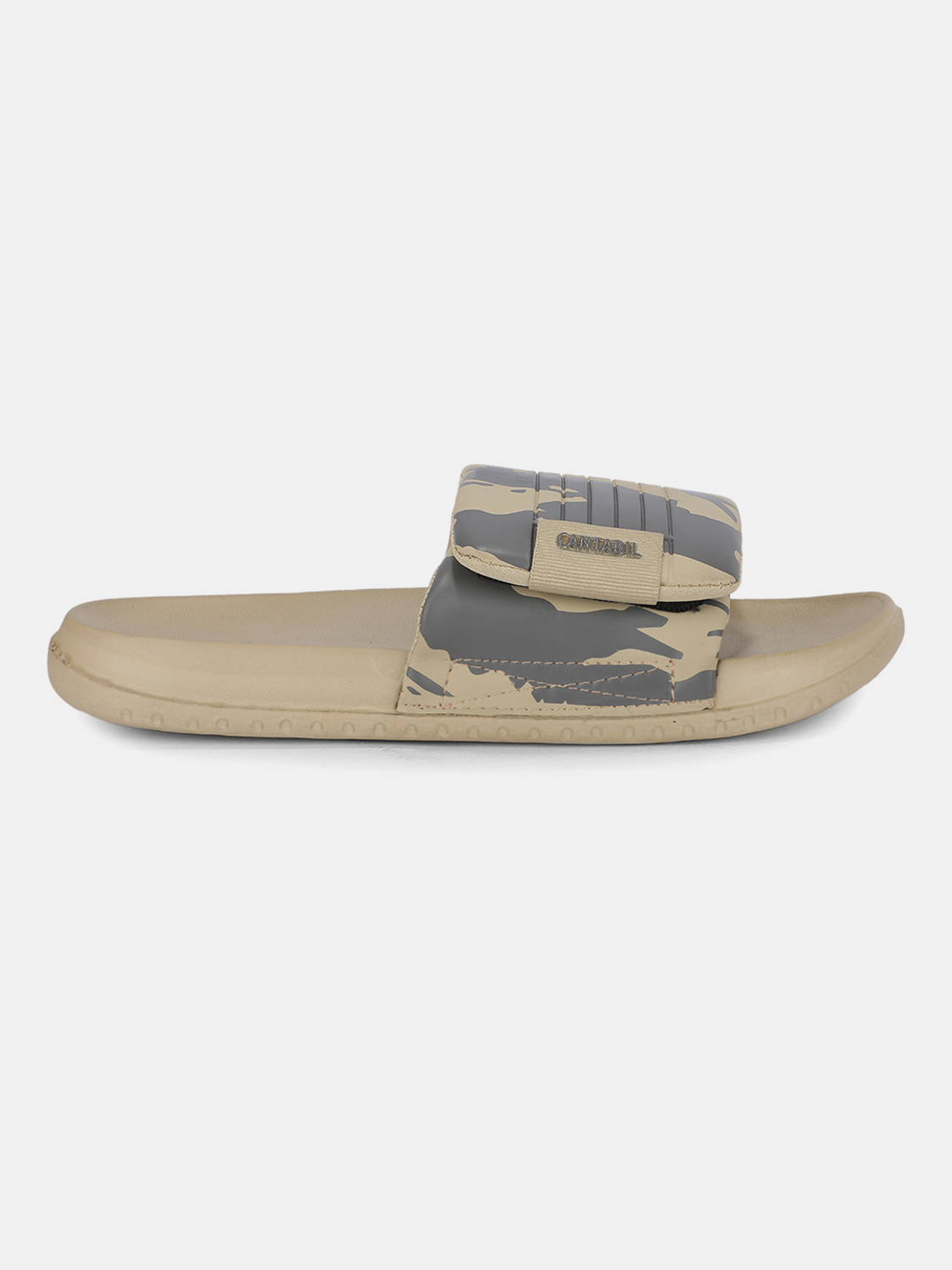 Image of CANTABIL Men Slides (Beige, 9)