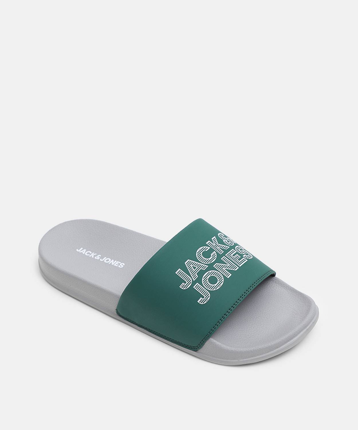 JACK & JONES Men Slides Green - Image 4
