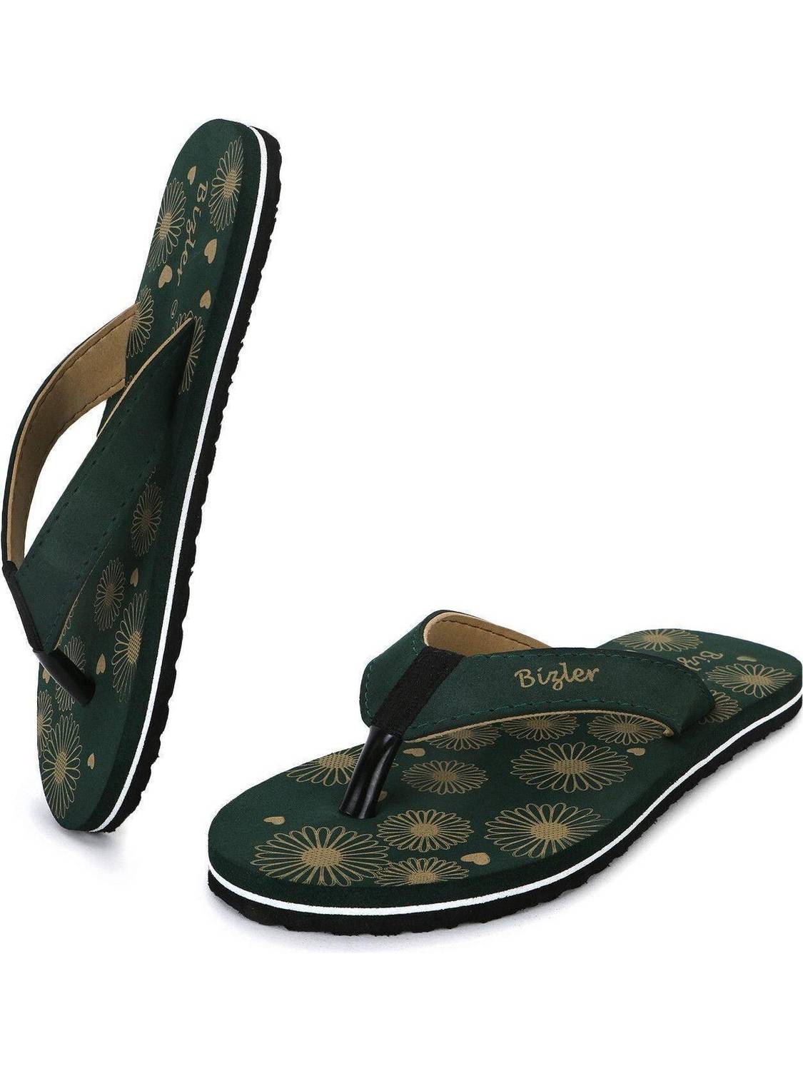 BIZLER Men Ortho Comfort Slippers | Anti-Slip, Lightweight & Durable Flip Flops